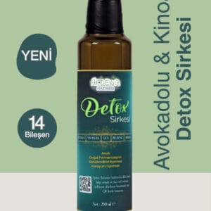 Detox Sirkesi | 14 Bileşenli Süper Karışım | Avokado & Kinoa İçerikli | Doğal Fermantasyon