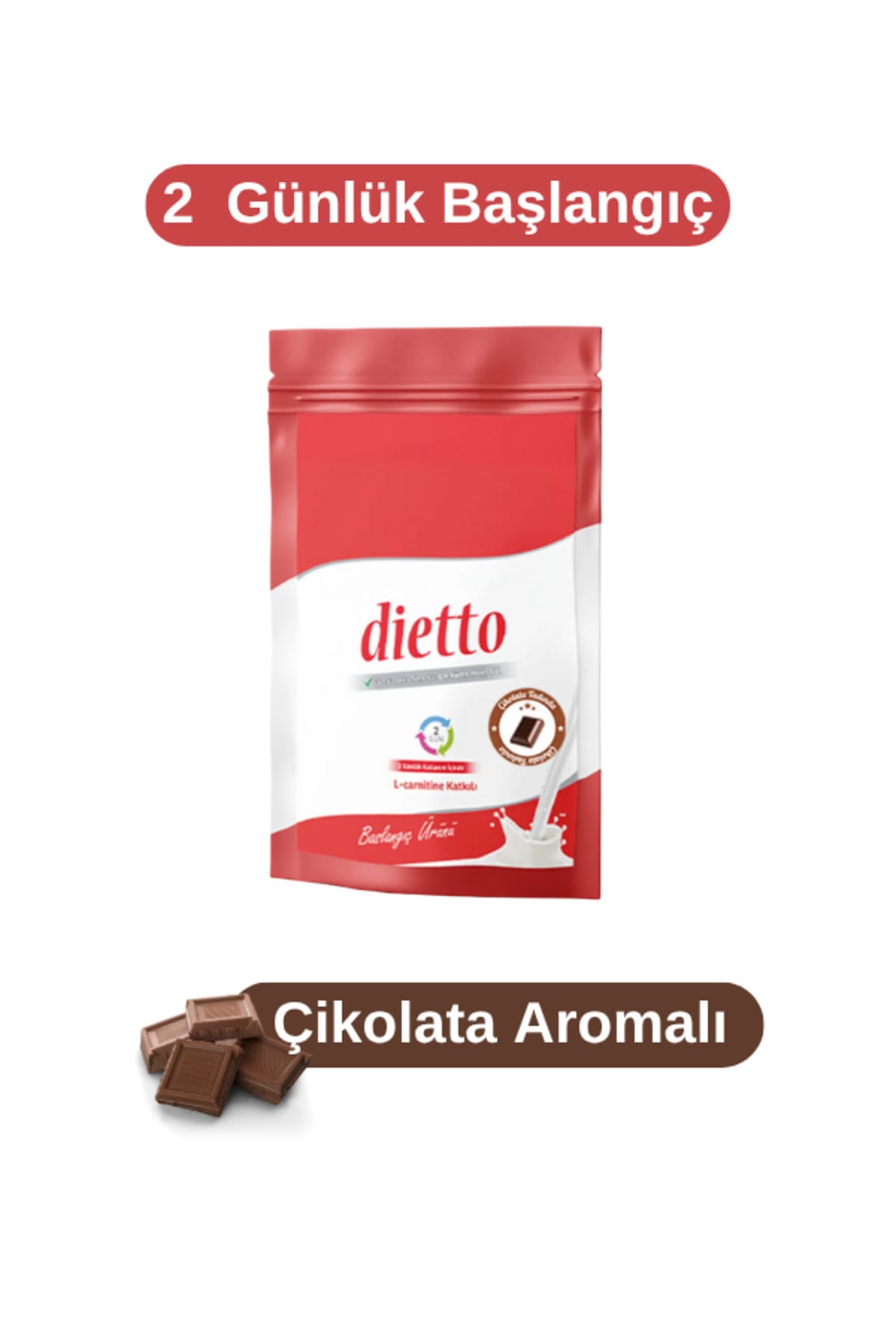 2 Günlük Başlangıç Ürünü Çikolata Aromalı Doypack Set