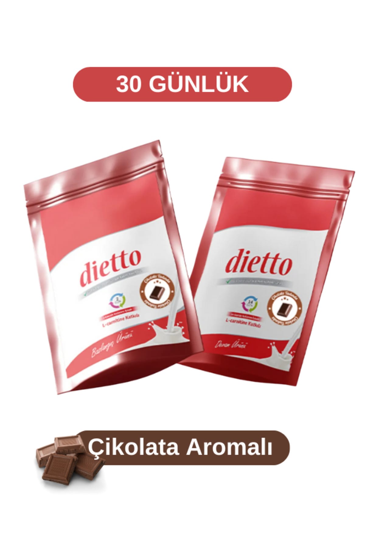 30 Günlük Çikolata Aromalı Set - L Carnitine Katkılı