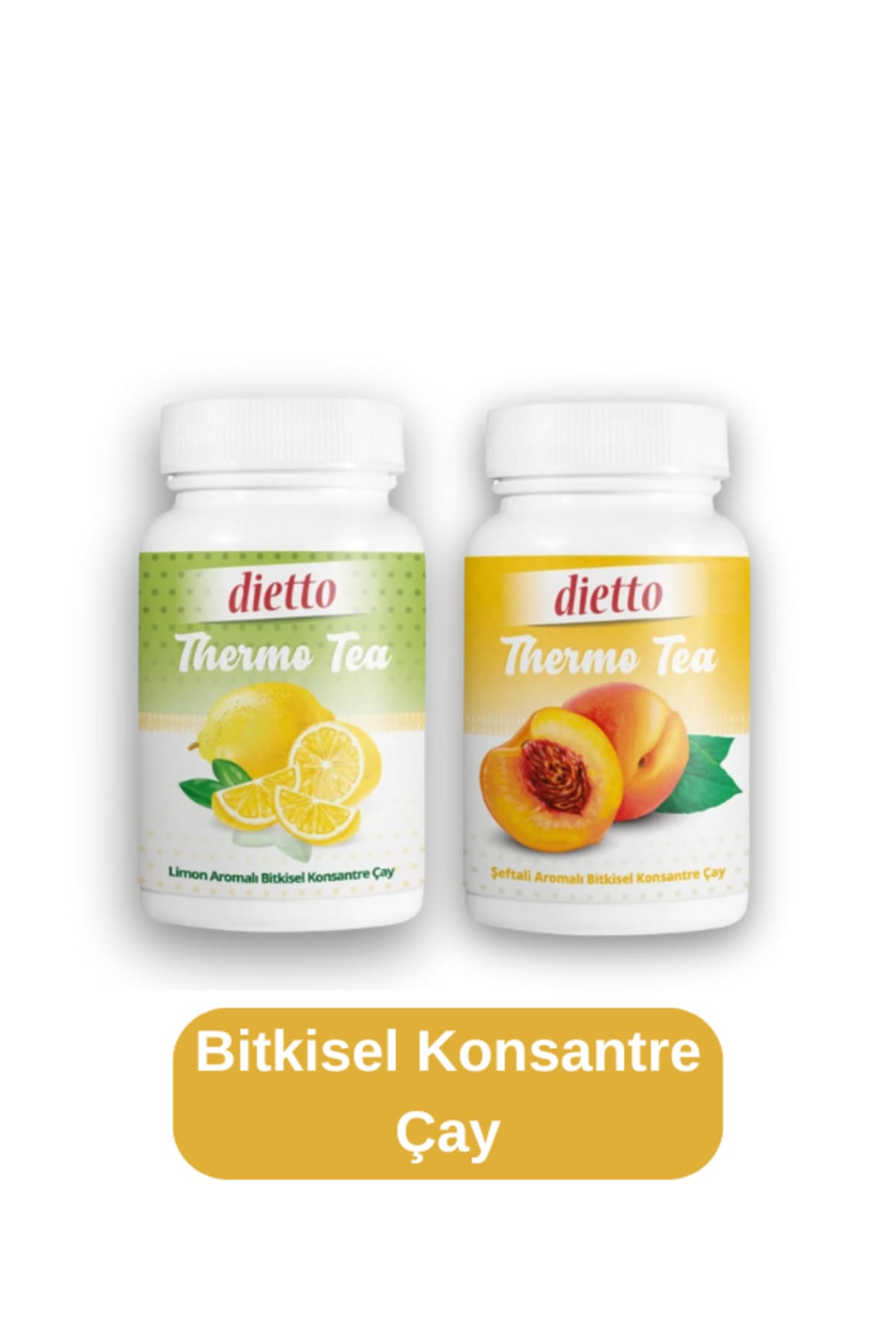Bitkisel Konsantre Çay Limon ve Şeftali Aromalı
